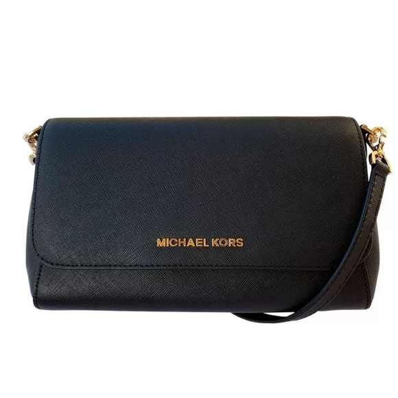 Michael Kors Convertible Pouchette Crossbody Black - Picture 3 of 4